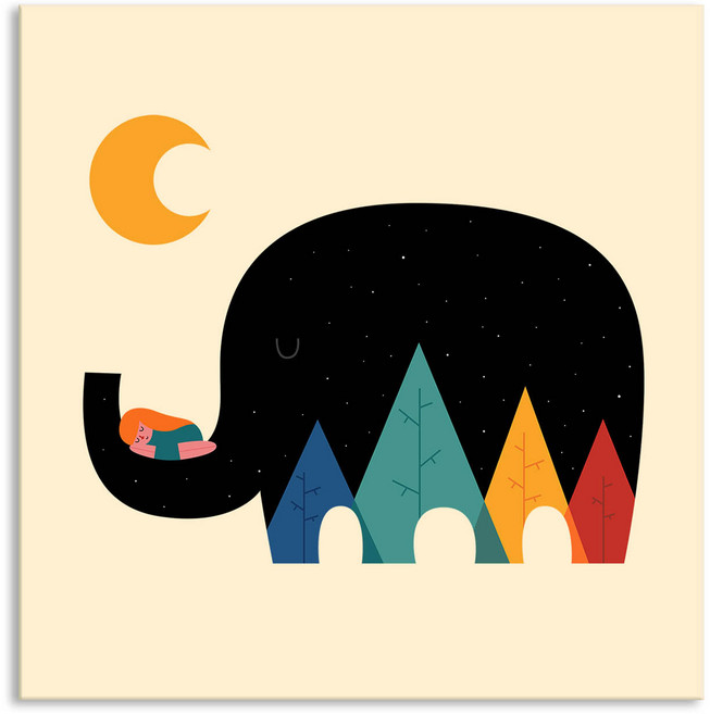 세잔느화실 아기방 홈 카페 인테리어 캔버스 메탈 그림액자 42종 06.동산코끼리 좋아지는 상상력 정서 안정감 그림액자, 01.동산코끼리, 24x24cm, 캔버스액자