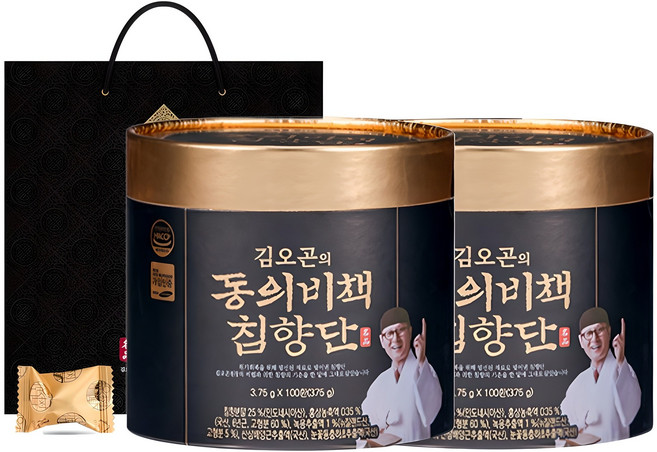 김오곤의 동의비책 침향단 100p + 쇼핑백, 375g, 2개