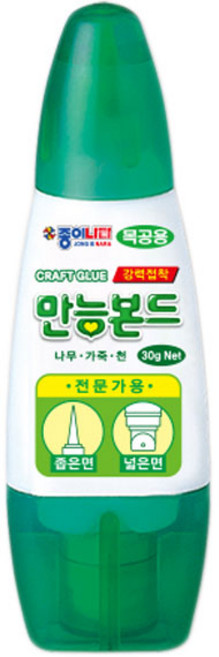 종이나라 목공용 만능본드 30g 낱개 기능성풀, 1개