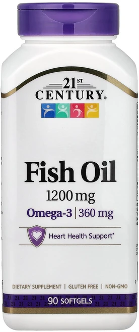 21st Century 피쉬 오일 소프트젤, 1개, 90정 - 쿠팡