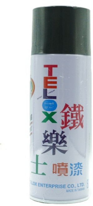 鐵樂士 噴漆 耐高溫 防鏽, 168 平光黑, 1個, 400ml