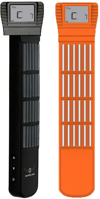 주닉스 M18 충전형 LED 기타 코드 연습기 포켓 운지 주법 통기타 포켓기타 연습기, 블랙, 1개