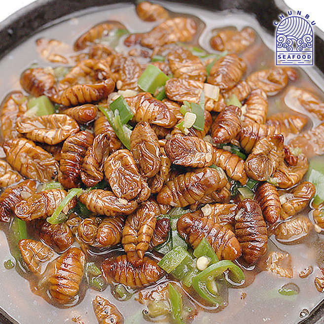 냉동 번데기 고단백 저칼로리 간식 술안주 주전부리 번데기탕 볶음, 4kg, 1개