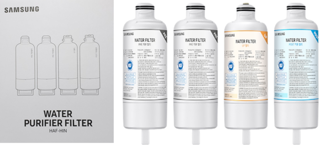 삼성 인피니트 라인 정수기 냉장고 필터 RF10B9965APG RF10B9965BTK RF10B9965W5G RF10B9965W5K RF10B9965APK RF10B9965BTG, 1세트, 인피니트 HAF 정수 필터 HIN