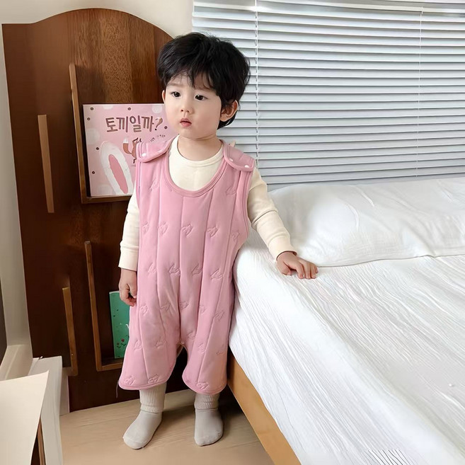 HO-OH 유아 수면조끼 아동용 겨울 아기 보온 실내조끼