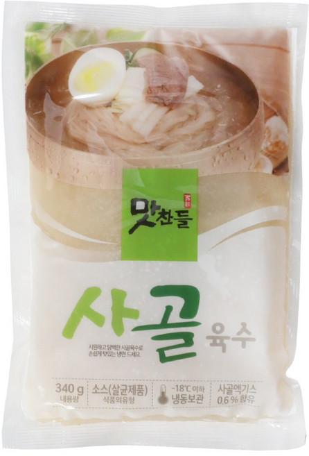 맛찬들백미식품 사골육수, 10개, 340g