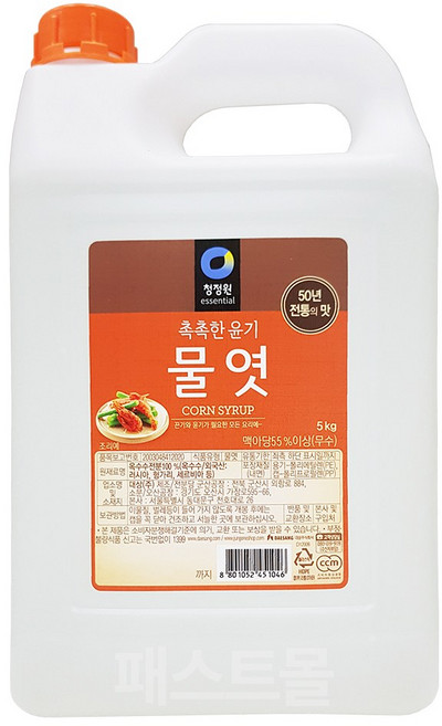 청정원 물엿, 5kg, 1개