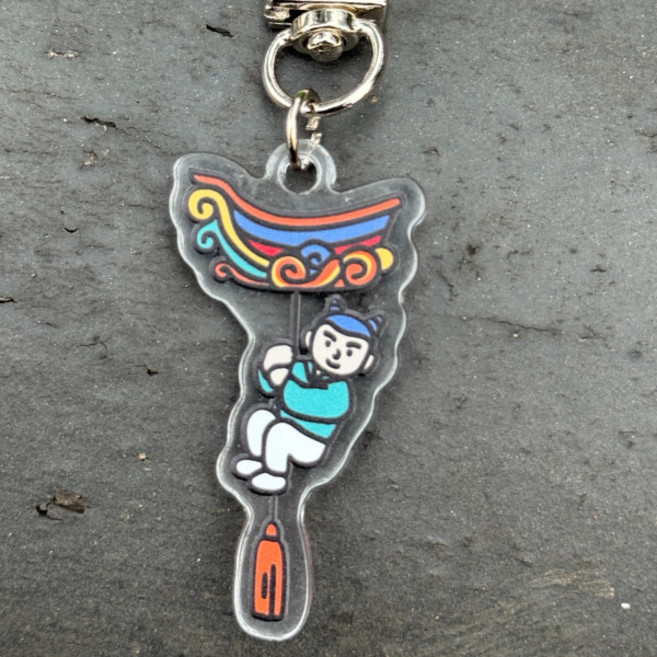 녹운 한국 불교 경주 문화 키링, 1개, 악착보살