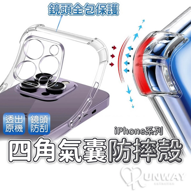 RUNWAY 四角氣囊防摔手機殼 適用 iPhone系列