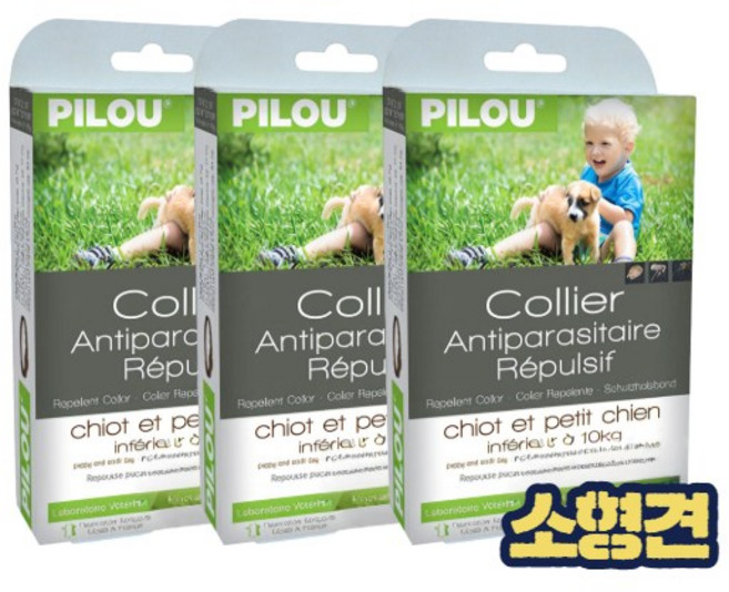 필루 네츄럴 외부기생충예방 해충방지 목걸이 소형견 28cm, 3개, 11ml