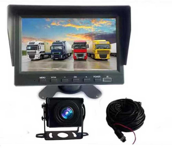 후방카메라설치 후면 대형차 자동차 7인치 무선 크레인 설치, 상세페이지 참고, 7인치 분리형 더블 녹화 + 32G 카드