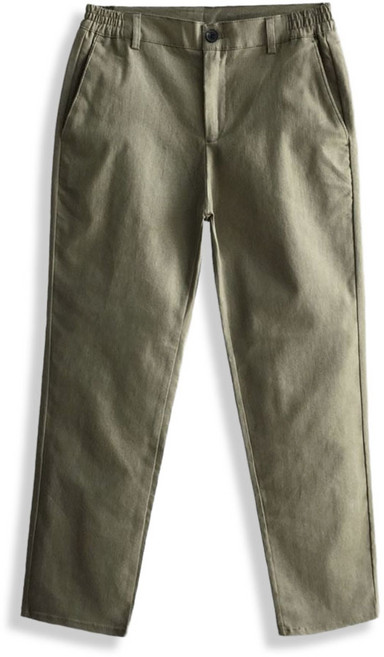 [일칠사] 남자 스판 일자 옆밴딩 면바지