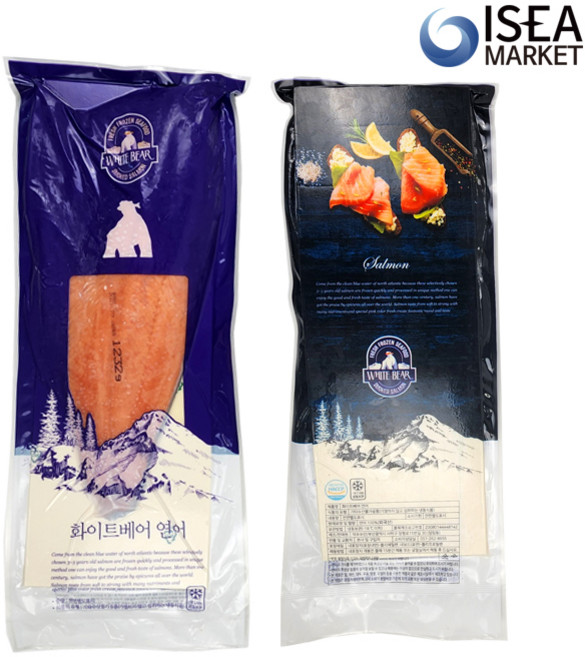 화이트베어 냉동 코호 생연어 필렛 통연어, 1개, 냉동생연어 1.1kg내외