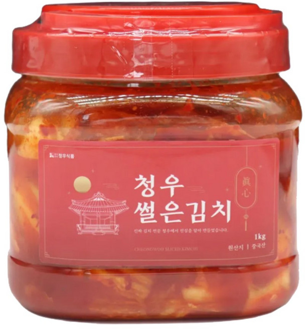 [청우김치]맛있는 한 입 맛김치 자른 김치 수입, 1개, 1kg