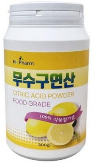 HK 식용 무수구연산 100%, 3개, 300g