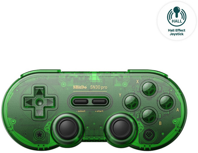 八位堂 SN30 Pro Switch 藍牙手把, 1個, 透綠色