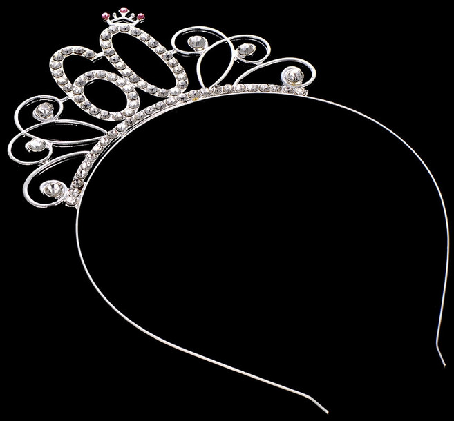 숫자 머리띠 생일축하 응원 스프링 풍선 파티용품, 60