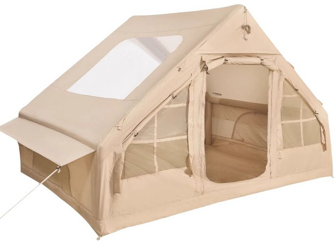 에어로프 하늘원두막 캠핑 에어텐트 6.3 리빙 쉘터, 양문 도어 창문
