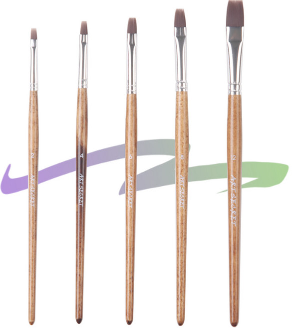 새한아트 어린이 초등학생 미술붓 가성비 5종 셋트, SF-505