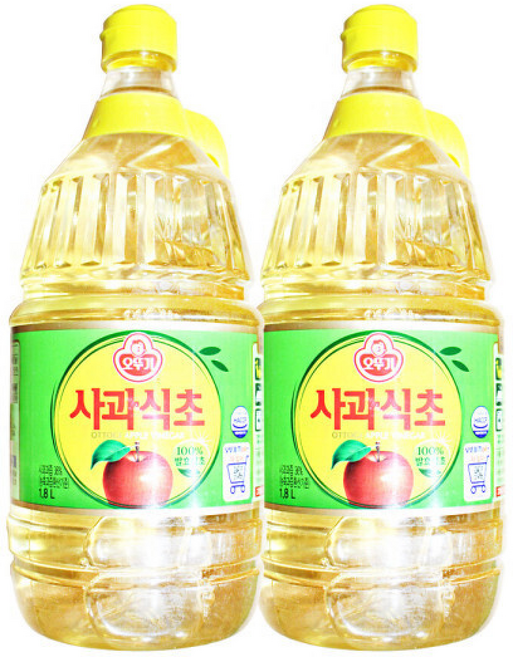 오뚜기 사과식초 식초, 2개, 1.8L