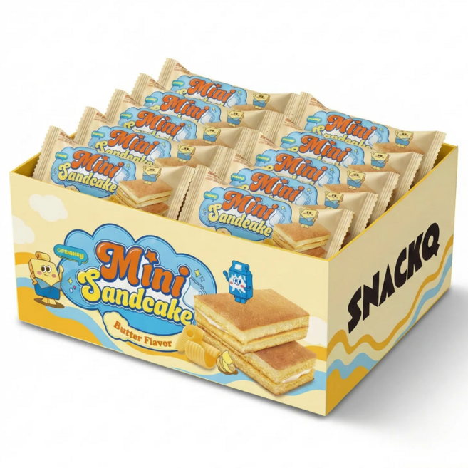스낵큐 노브랜드 과자, 20개, 미니 샌드케이크 버터맛