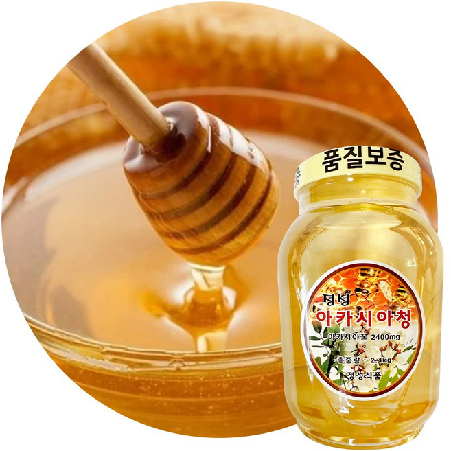 정성 아카시아청 2.4kg 아카시아 꿀, 1개