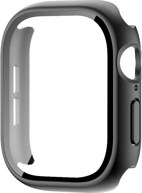 HYDRO 鋼化玻璃保護殼 適用Apple Watch, 黑色,S10/11 42mm, 1個