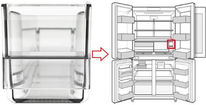 LG 정품 냉장실 전용 바구니 1개입 M62BAAA352 M876AAA161 M876GBB181 M626AAA052 M876MQQ181 M626AAA352, 1개, 불투명