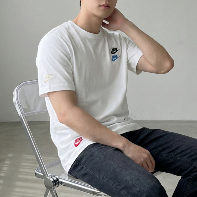 당일발송 나이키 NIKE 멀티로고 반팔 티셔츠 남녀공용 반팔티 스포네틱 양말