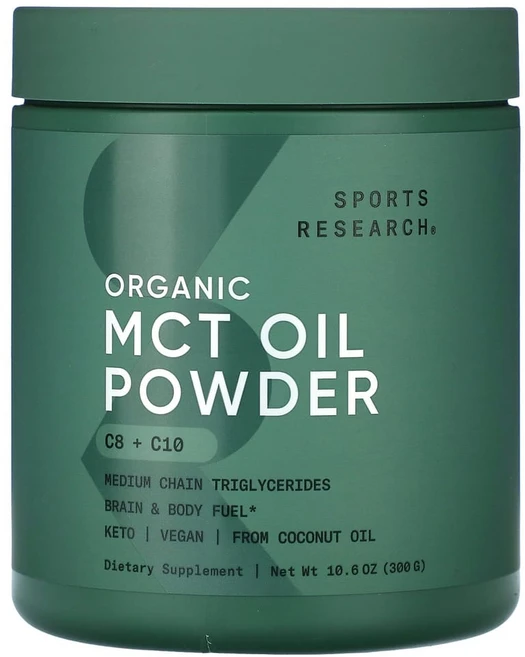 스포츠리서치 유기농 MCT 오일 파우더 300g(10.6oz), 1개, 300g - 쿠팡