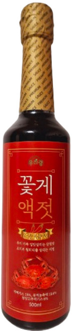 우리랑 프리미엄 꽃게액젓 얼큰한맛 이영자파김치레시피, 1개, 500ml