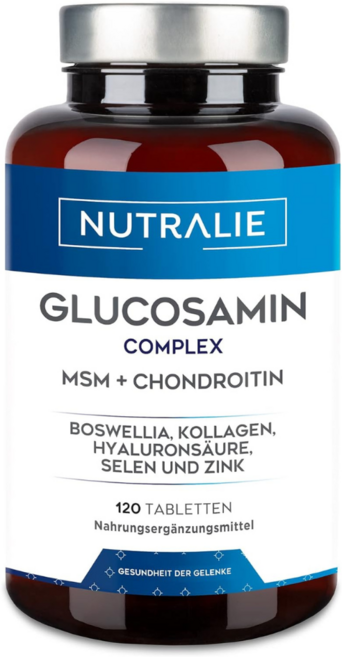 Nutralie 독일 뉴트랠리 글루코사민 + 콘드로이친 120정 고용량, 1개