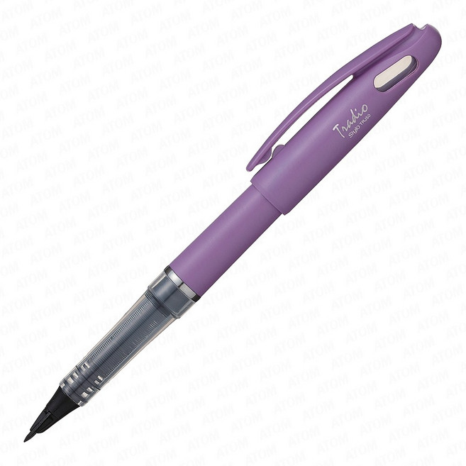 PenteL 펜텔 트라디오 컬러에디션2015 TRJ50 만년필식 수성펜, 퍼플/블랙(TRJ50V2-A)
