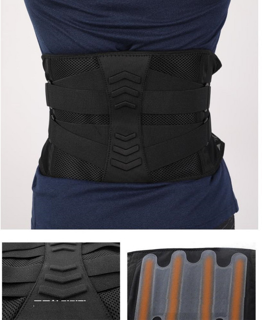 중량물 작업자 요추고정 강력 지지판 허리보호대 부상방지 복압벨트 안전사고예방 추천 보호벨트 밴드, 1개
