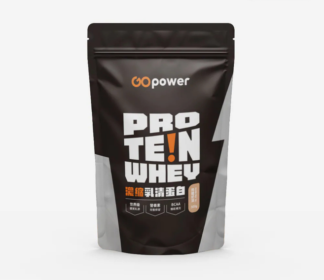 GOPower 果果能量濃縮乳清蛋白飲 烏龍奶茶風味 獨立包裝 隨時補充蛋白質 健身能量補給, 500g, 1包