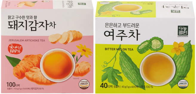 [다농원 혈당관리 베스트 세트] 돼지감자차 100T 여주차 40T