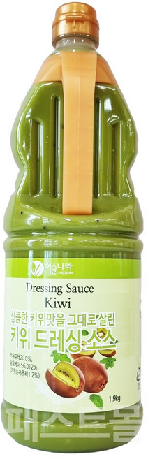 이슬나라 키위 드레싱소스, 1.9kg, 1개