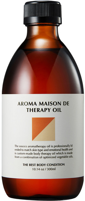 소소코 아로마 메종드 테라피 마사지 바디오일 중성 모든피부용, 1개, 300ml