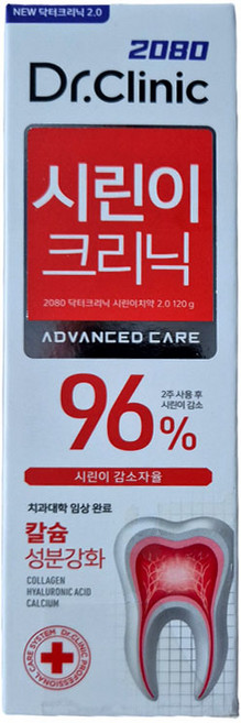 2080 닥터크리닉 시린이치약, 120g, 3개