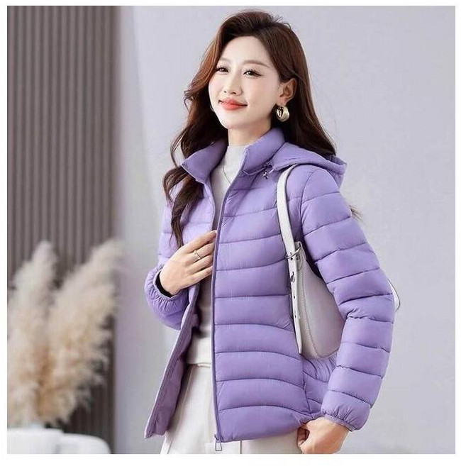 連帽白鴨絨羽絨外套 - 冬季輕量防寒防風保暖大衣