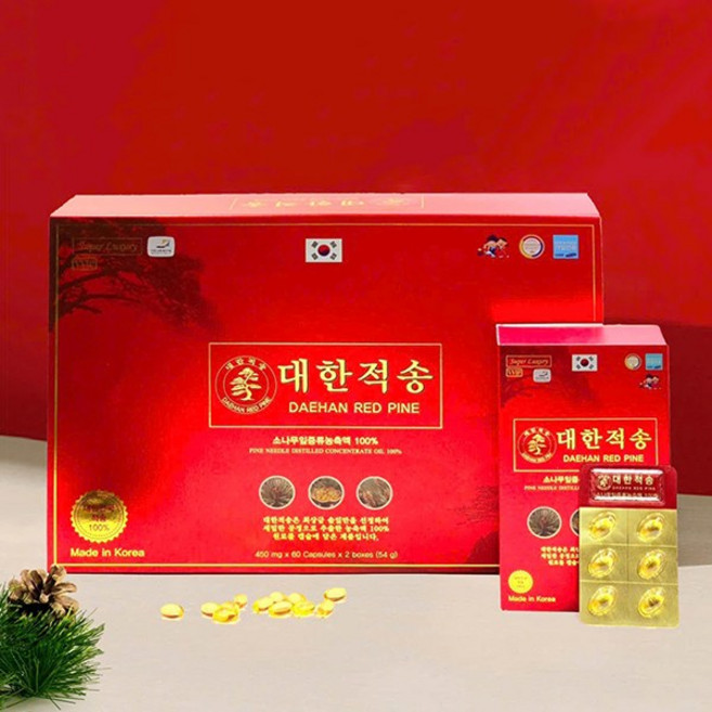 대한적송 120캡슐 4개월분 솔잎증류농축액100% 혈당케어관리 송침유 적송유 파인오일, 1개, 120정