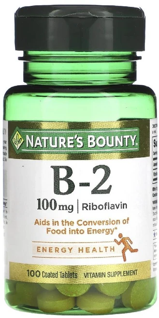 네이처스바운티 비타민 B-2 100mg 100정, 기본, 1개 - 쿠팡