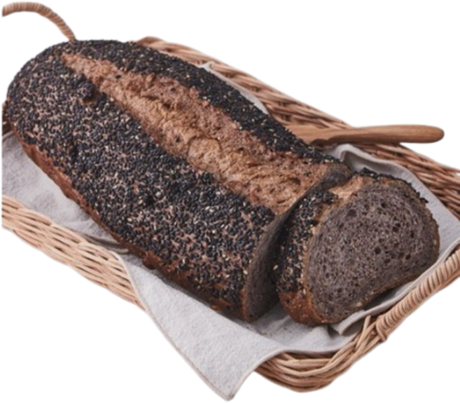 브로드카세 발효종 통밀 흑임자 깜바뉴, 1개, 500g