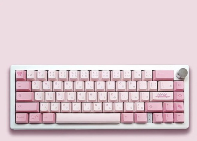 Keebox Ania 테마 PBT 염료 서브 풀 세트 기계식 키보드 DIY 키캡 체리 프로필 핑크