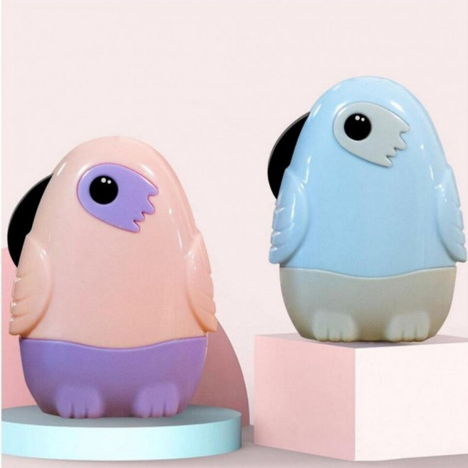 나오유 송장지우개 크낙새 개인정보보호 스탬프 택배용, 1개, 블루