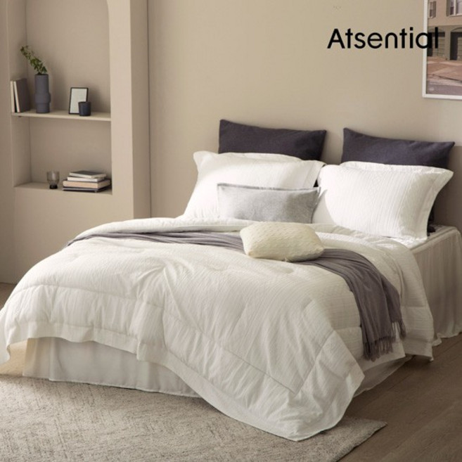 [앳센셜]수퍼싱글_23FW 최신상 렌징모달 니트자카드 베딩세, 핑크