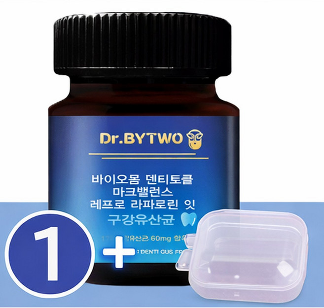 구강 유산균 + 약통케이스 증정, 1개, 30정