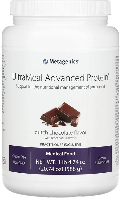 Metagenics UltraMeal 어드밴스드 단백질 의료 푸드 더치 초콜릿 588g(1lb 4.74oz), MetagenicsUltraMeal어드밴스드단백질의료푸, 588g, 1개 - 쿠팡