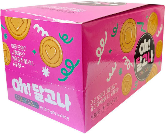 오달고나 뽑기달고나, 12개, 12g