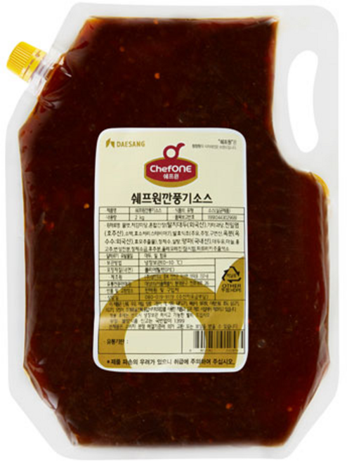 쉐프원 깐풍기 소스, 1개, 2kg
